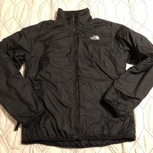 The north face womens black zip up jacket